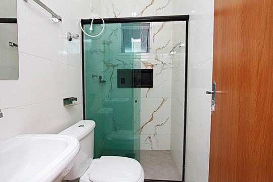 Banheiro Social de casa para alugar com 2 quartos, 60m² em Marajó, Belo Horizonte