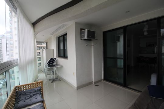 Sala - Varanda de apartamento à venda com 3 quartos, 77m² em Barra Olímpica, Rio de Janeiro