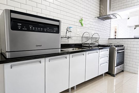 Cozinha de apartamento para alugar com 2 quartos, 80m² em Jardim Paulista, São Paulo