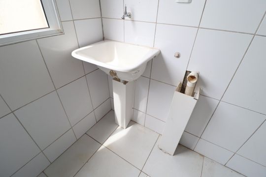 Cozinha e Área de Serviço de apartamento para alugar com 2 quartos, 62m² em Residencial Integração, Uberlândia