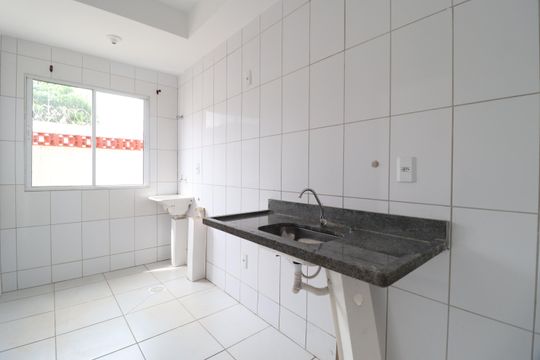 Cozinha de apartamento para alugar com 2 quartos, 62m² em Residencial Integração, Uberlândia