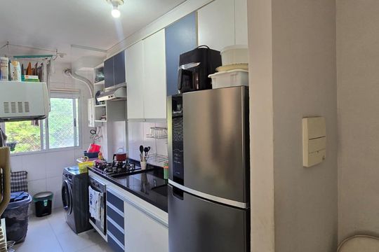 Cozinha e Área de Serviço de apartamento à venda com 2 quartos, 45m² em Ponte Grande, Guarulhos