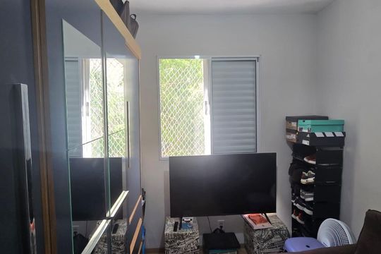 Quarto 02 de apartamento à venda com 2 quartos, 45m² em Ponte Grande, Guarulhos