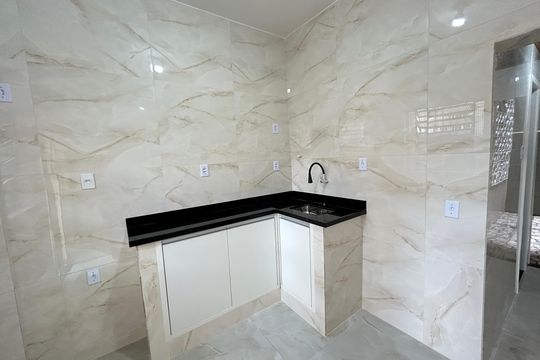 Cozinha de apartamento à venda com 1 quarto, 49m² em Piedade, Rio de Janeiro
