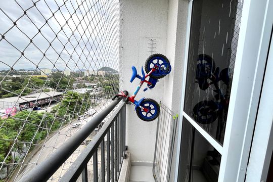 Varanda da Sala de apartamento para alugar com 2 quartos, 44m² em Anil, Rio de Janeiro