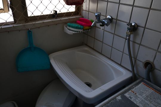 Área de Serviço de apartamento à venda com 2 quartos, 54m² em Mansões Santo Antônio, Campinas