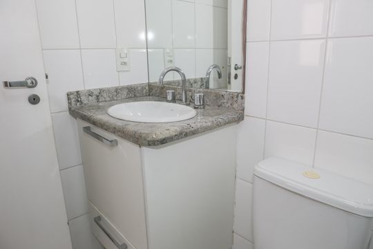 Banheiro Suíte de apartamento à venda com 3 quartos, 83m² em Vila Romana, São Paulo