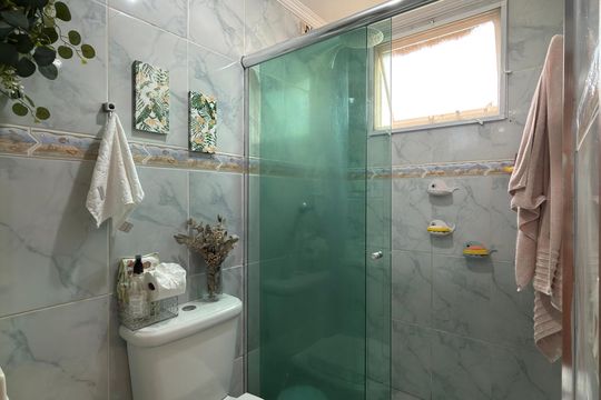 Banheiro Social de apartamento à venda com 2 quartos, 55m² em Baeta Neves, São Bernardo do Campo