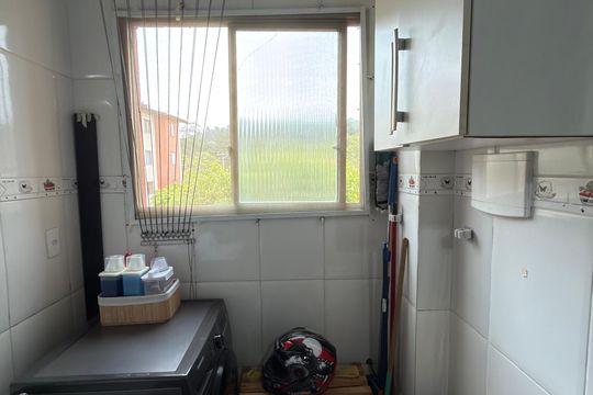 Cozinha e Área de Serviço de apartamento à venda com 2 quartos, 55m² em Baeta Neves, São Bernardo do Campo