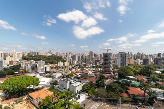 Vista da Salas de apartamento para alugar com 3 quartos, 202m² em Nova Campinas, Campinas