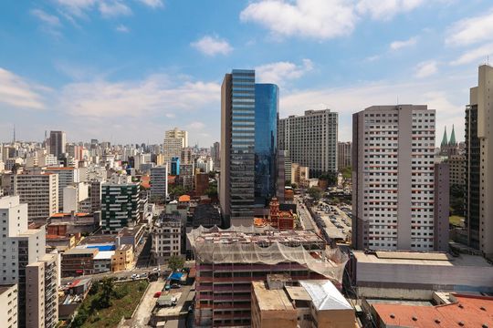Vista de kitnet/studio para alugar com 1 quarto, 37m² em Liberdade, São Paulo