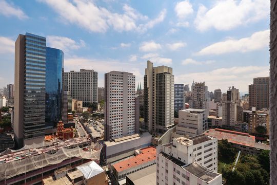 Vista de kitnet/studio para alugar com 1 quarto, 37m² em Liberdade, São Paulo