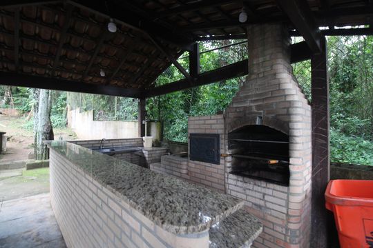 Área comum - Churrasqueira de casa à venda com 3 quartos, 136m² em Taquara, Rio de Janeiro
