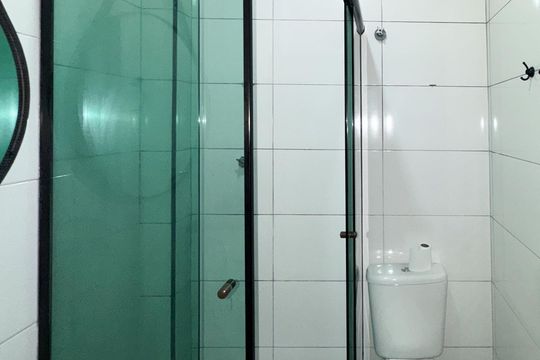 Banheiro Social de apartamento para alugar com 1 quarto, 44m² em Assunção, São Bernardo do Campo