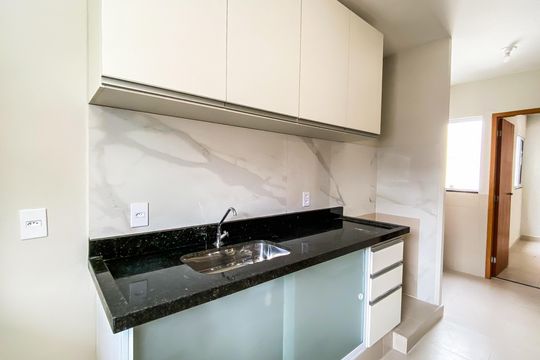 Sala /cozinha de apartamento para alugar com 1 quarto, 25m² em Vila Buenos Aires, São Paulo