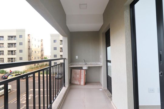 Sacada de apartamento para alugar com 2 quartos, 55m² em Dom Bernardo Jose Mielle, Ribeirão Preto