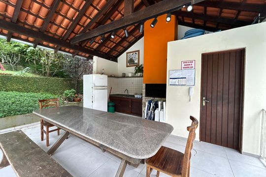 Área comum - Churrasqueira de apartamento para alugar com 3 quartos, 108m² em Pantanal, Florianópolis