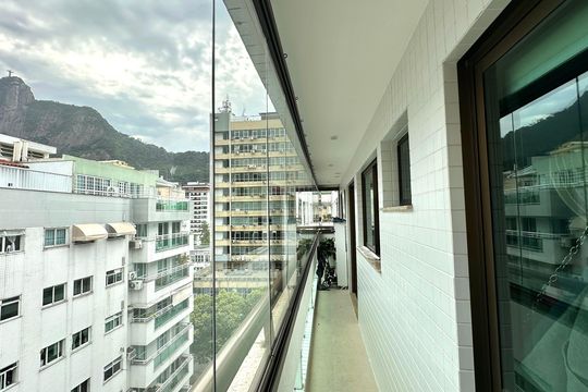 Varanda Suíte 2 de apartamento à venda com 4 quartos, 197m² em Botafogo, Rio de Janeiro