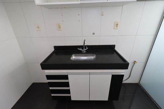Cozinha de apartamento para alugar com 2 quartos, 47m² em Parque Sao Sebastiao, Ribeirão Preto