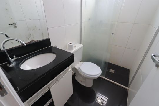 Banheiro de apartamento para alugar com 2 quartos, 47m² em Parque Sao Sebastiao, Ribeirão Preto