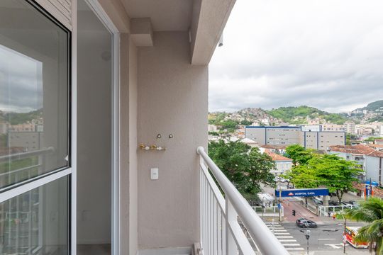 Varanda de apartamento à venda com 2 quartos, 45m² em Rio Comprido, Rio de Janeiro