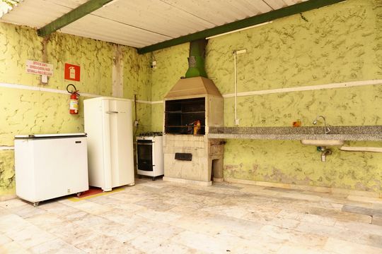 Área comum - Piscina e Espaço Gourmet de apartamento à venda com 3 quartos, 68m² em Pompéia, Belo Horizonte
