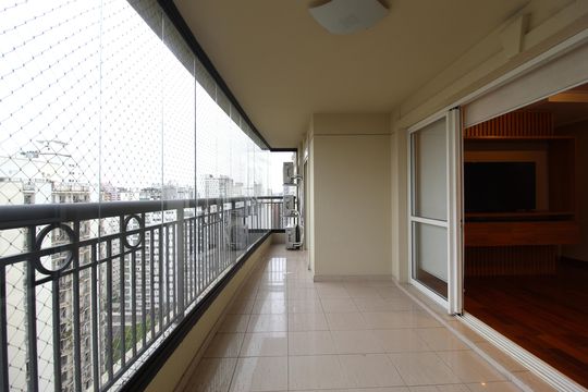 Varanda de apartamento para alugar com 3 quartos, 128m² em Moema, São Paulo