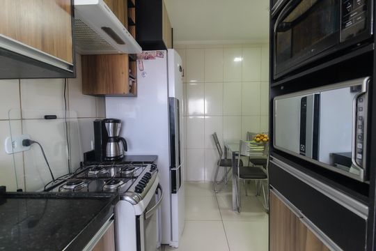 Cozinha de apartamento à venda com 2 quartos, 50m² em Vila Nova Curuca, São Paulo