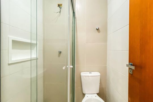 Banheiro  de apartamento para alugar com 1 quarto, 25m² em Vila Buenos Aires, São Paulo