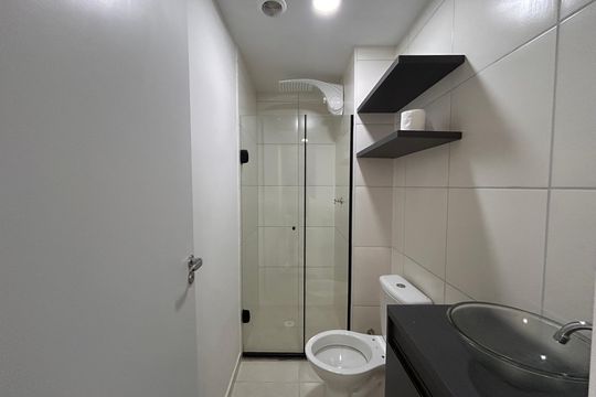 Banheiro  de apartamento para alugar com 2 quartos, 34m² em Usina Piratininga, São Paulo