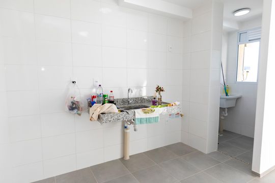 COZINHA de apartamento para alugar com 2 quartos, 45m² em Notre Dame, Campinas