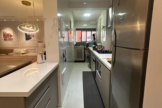 Cozinha de apartamento para alugar com 3 quartos, 58m² em Usina Piratininga, São Paulo