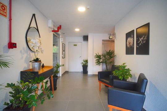 Hall de entrada de apartamento para alugar com 2 quartos, 43m² em Scharlau, São Leopoldo