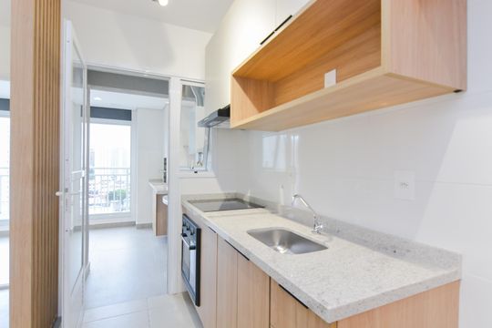 Cozinha de kitnet/studio à venda com 1 quarto, 30m² em Picanço, Guarulhos