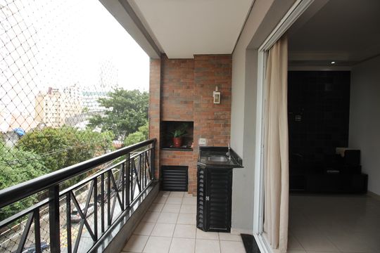 Varanda da Sala de apartamento para alugar com 3 quartos, 150m² em Boqueirão, Santos