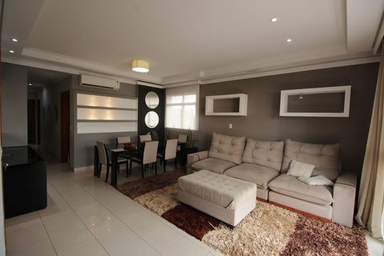Sala de apartamento para alugar com 3 quartos, 150m² em Boqueirão, Santos