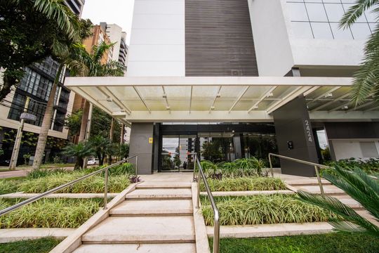 Fachada de kitnet/studio para alugar com 1 quarto, 25m² em Rebouças, Curitiba
