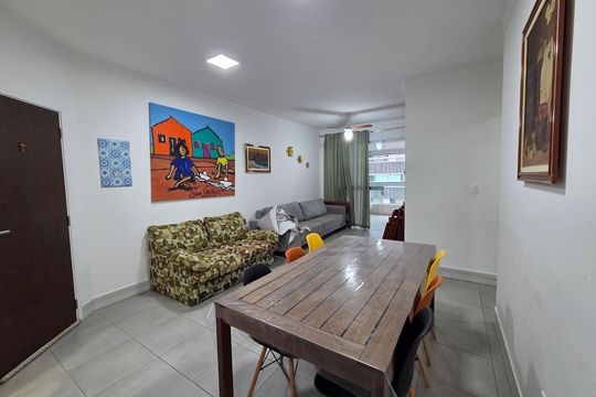 Sala de apartamento para alugar com 2 quartos, 84m² em Canto do Forte, Praia Grande