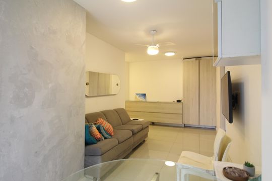 Sala de apartamento para alugar com 2 quartos, 77m² em Barra Olímpica, Rio de Janeiro