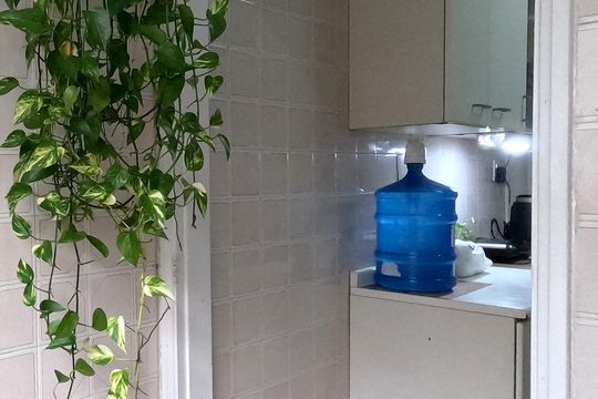 Área de Serviço de apartamento para alugar com 1 quarto, 68m² em Vila Mathias, Santos