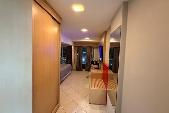 Suíte - Entrada de kitnet/studio à venda com 1 quarto, 40m² em Recreio dos Bandeirantes, Rio de Janeiro