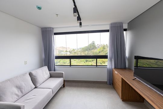 Varanda de apartamento para alugar com 1 quarto, 43m² em Vale do Sereno, Nova Lima