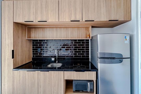 Cozinha de kitnet/studio à venda com 1 quarto, 32m² em Vila Gomes Cardim, São Paulo