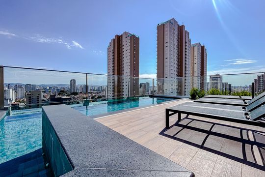 Área comum - Piscina de kitnet/studio à venda com 1 quarto, 32m² em Vila Gomes Cardim, São Paulo