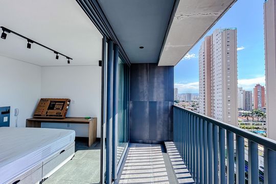 Varanda de kitnet/studio à venda com 1 quarto, 32m² em Vila Gomes Cardim, São Paulo
