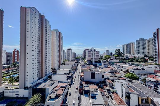 Vista da Varanda de kitnet/studio à venda com 1 quarto, 32m² em Vila Gomes Cardim, São Paulo