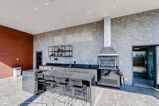Área comum - Churrasqueira de kitnet/studio à venda com 1 quarto, 32m² em Vila Gomes Cardim, São Paulo