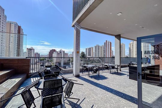 Área comum - Churrasqueira de kitnet/studio à venda com 1 quarto, 32m² em Vila Gomes Cardim, São Paulo