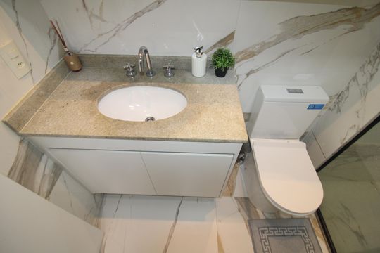 Banheiro 2 de apartamento à venda com 2 quartos, 73m² em Parada Inglesa, São Paulo