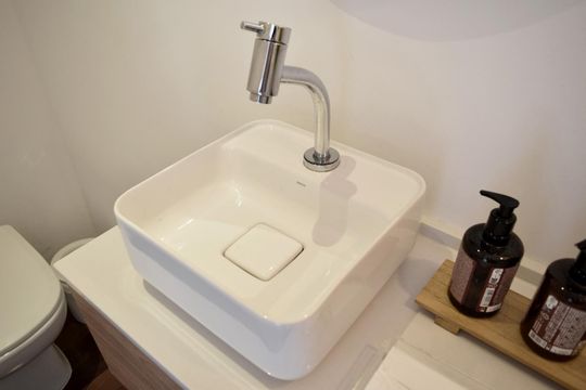 Lavabo de apartamento para alugar com 2 quartos, 128m² em Jardim Paulista, São Paulo